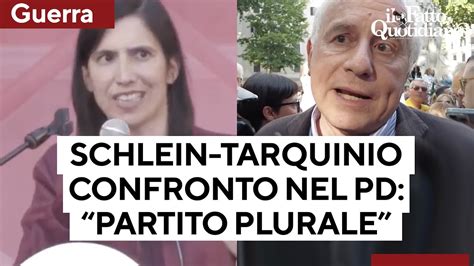 Il Confronto Tra Schlein E Tarquinio Sulla Guerra Molti Nel Pd La