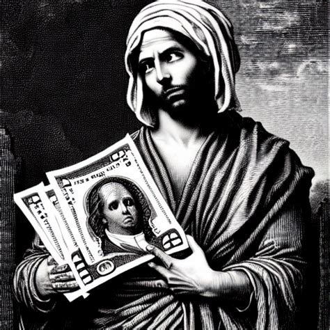 Krea Ai Lil Durk Rapper Holding Stacks Of Cash Biblical I