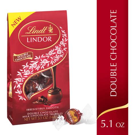 Lindt Lindor Double Chocolate Milk Chocolate Candy Truffles Chocolates