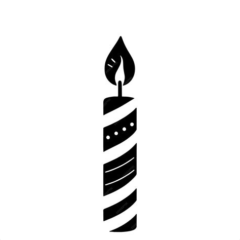 Premium Vector Lighted Candle Svg