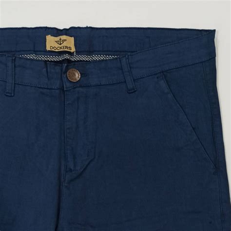 Dockers Blue Slim Fit Office Semi Formal Cotton Jeans - House Of Calibre