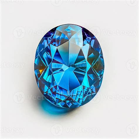 Sapphire gemstone isolated on white background for jewelry shop. Beauty ...