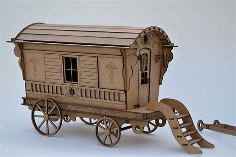 Gypsy Caravan Kit Build your own Gypsy Wagon miniature | Etsy