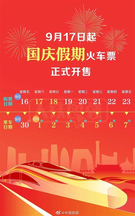 国庆假期火车票今日起正式开售，10月7日火车票将于9月23日开售 青报网 青岛日报官网