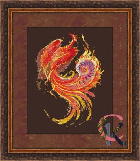 Seashell Of Fire Cross Stitch Pattern Code SKo 076 Sophia Komkova