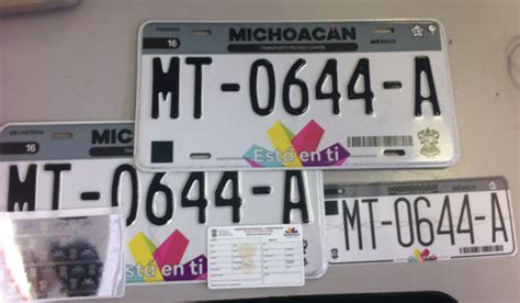 Michoacán Conoce los nuevos precios del refrendo placas y tarjeta de