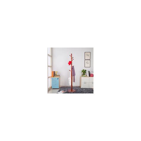 Js Home Sturdy Wooden Coat Rack Stand Entryway Hall Tree Coat Tree