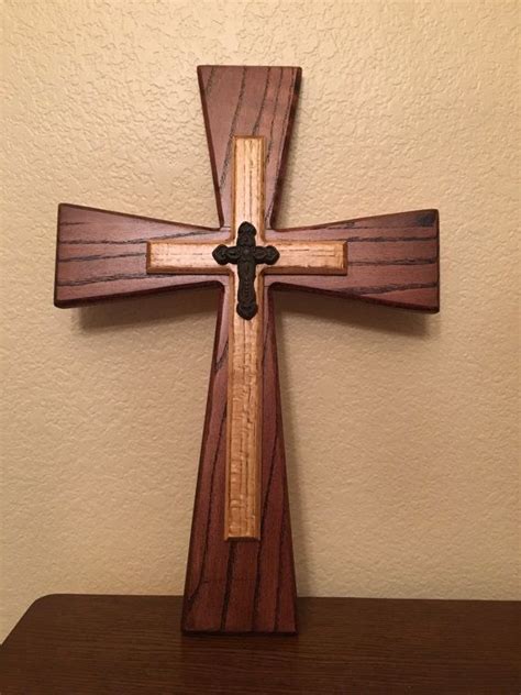 Three Layer Wooden Cross By Bnknhandmade On Etsy Wood Crosses Diy Wall