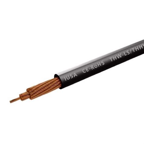 Cable THW LS THHW LS CE RoHS Calibre 12 AWG Negro Caja De 100 Metros