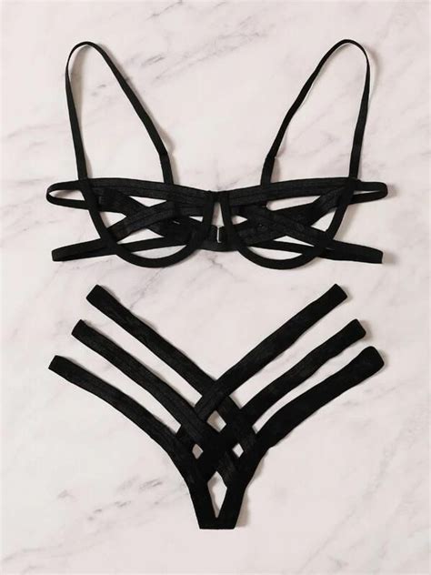 Women Ladder Cut Out Lingerie Set Artofit