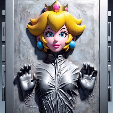 Princess Peach Trapped In Carbonite Ai Generated By Joshuaecw21985 On