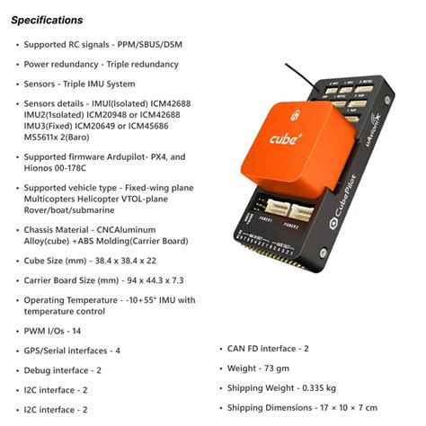 Buy Hex Pixhawk Cube+ Flight Controller Autopilot at best Price