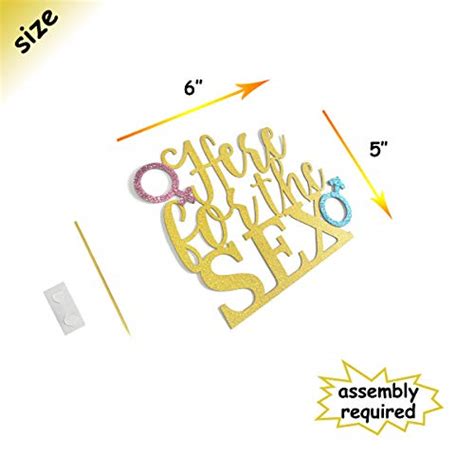 Buy Here For The Sex Gold Glitter Banner And Here For The Sex Cake Topper