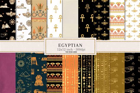 Egyptian Digital Paper Ancient Egyptian Paper for - Etsy