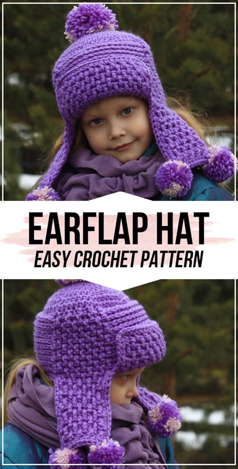 Crochet Earflap Hat Pattern Crochet Hats Easy Crochet Hat Patterns