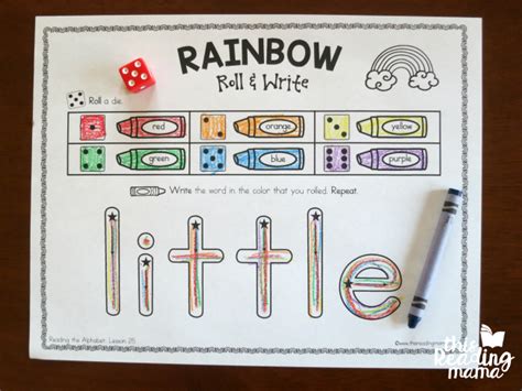 Rainbow Writing Sight Words