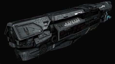 Artstation Sins Of The Prophets Unsc Infinity Class Warship Complete