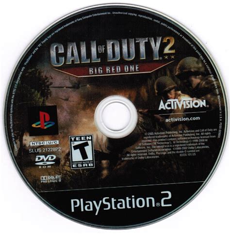 Call Of Duty 2 The Big Red One Ps2 Playstation 2 Game