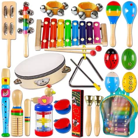 Instrumentos Musicales Percusión De Madera Para Niños 22pcs Envío gratis