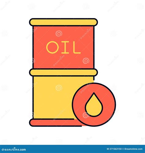 Drum Oil Pot Oil Drum Fuel Drum Or Pot Icon Stock Vector