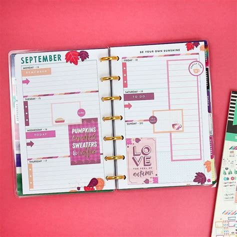 Alina On Instagram For My Mini Horizontal Happy Planner Spread For