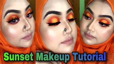 Sunset Makeup Tutorial🌅🌞🌕step By Step Makeup Transformationeasy To