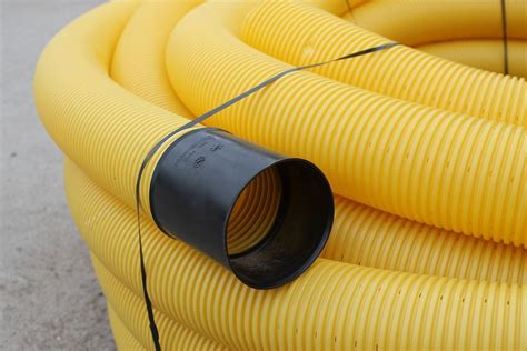 Buy Perforated Drainage Pipe Dn 100 Yellow Sold By The Metre Online