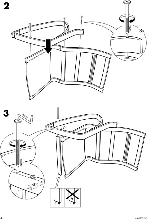 Ikea Poang Rocking Chair Frame Assembly Instruction