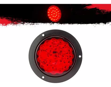 Plafón Posterior 24 Leds Estrobo Rojo Caja Tráiler Tunelight Cuotas