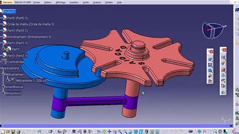 Catia Tutorial Simulation With Low Maltese Cross Simulation Avec