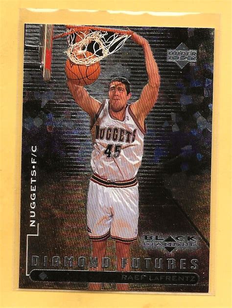 RAEF LaFRENTZ 1998 99 Black Diamond Rookie 93 Nuggets Comb