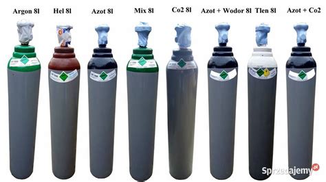30x BUTLA 8L 8 LITRÓW HURT MIX TLEN CO2 ARGON AZOT WODÓR HEL Trzebinia