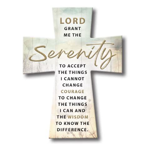 Serenity Prayer Standing Cross 12929 Winning Awards