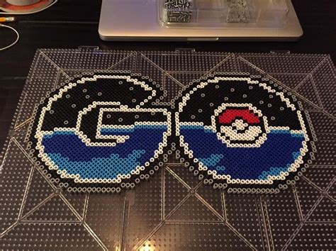 Pokemon Go perler beads by rowena1324 Bügelperlen Pokemon Handarbeit