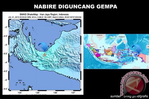 Nabire Diguncang Gempa Skala Richter Antara News