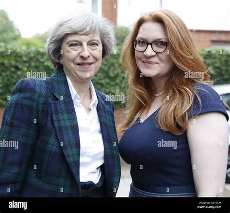 London Uk 30th June 2016 Theresa May And Credit Fantastic Rabbit