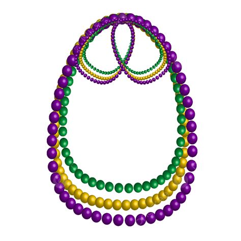 Mardi Gras Bead Clipart Hd Png D Mardi Gras Beads Traditional Color