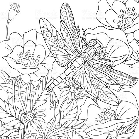 Dragonfly Mandala Coloring Pages Adult Coloring Pages The Best Porn