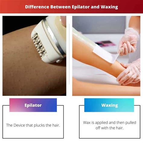 Epilator Vs Waxing Difference And Comparison