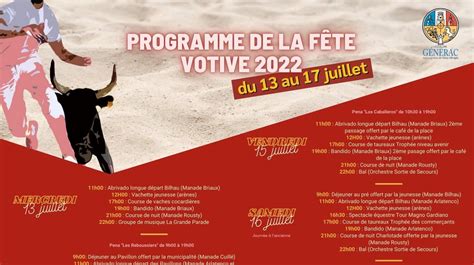 F Tes Votives Programme Complet Des Communes Du Gard Du Au Au