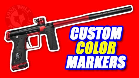 Custom Anodized Paintball Guns Unique Color Combinations Lone Wolf