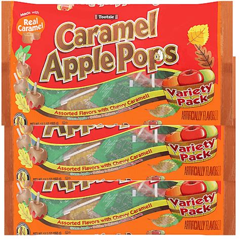 Tootsie Caramel Apple Pops Assorted Apple Orchard Lollipops Bags All