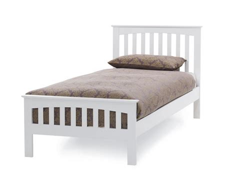 Serene Amelia 3ft Single White Wooden Bed Frame By Uk Bed Store