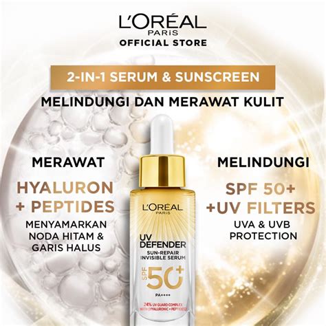 Jual L Oreal Paris Uv Serum Sunscreen Spf Pa Uv Defender Sun