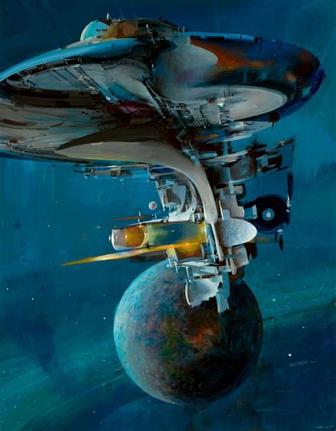 John Berkey Unpublished Space Art Science Fiction Illustration Sf