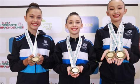 Caen oros para Yucatán en debut de gimnasia rítmica en Nacionales