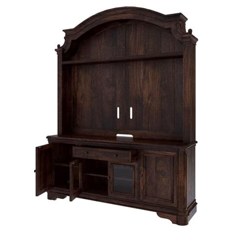 Honduras Rustic Solid Wood Entertainment Center