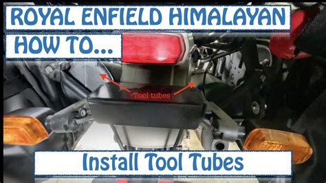 Royal Enfield Himalayan Tool Tube Install Youtube