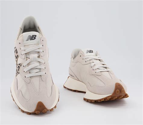 New Balance Off White Moonbeam Beige Leopard Print Trainers All