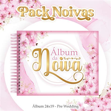 Combo Arquivo Corte Album Noiva Floral Rosa Elo